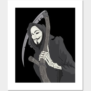 Guy Fawkes Reaper Posters and Art